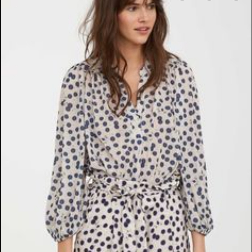 Anna Glover X H&M Moth Peasant Blouse